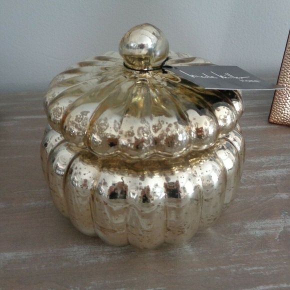 Nicole Miller Accents Gold Mercury Glass Jewelry Box Poshmark